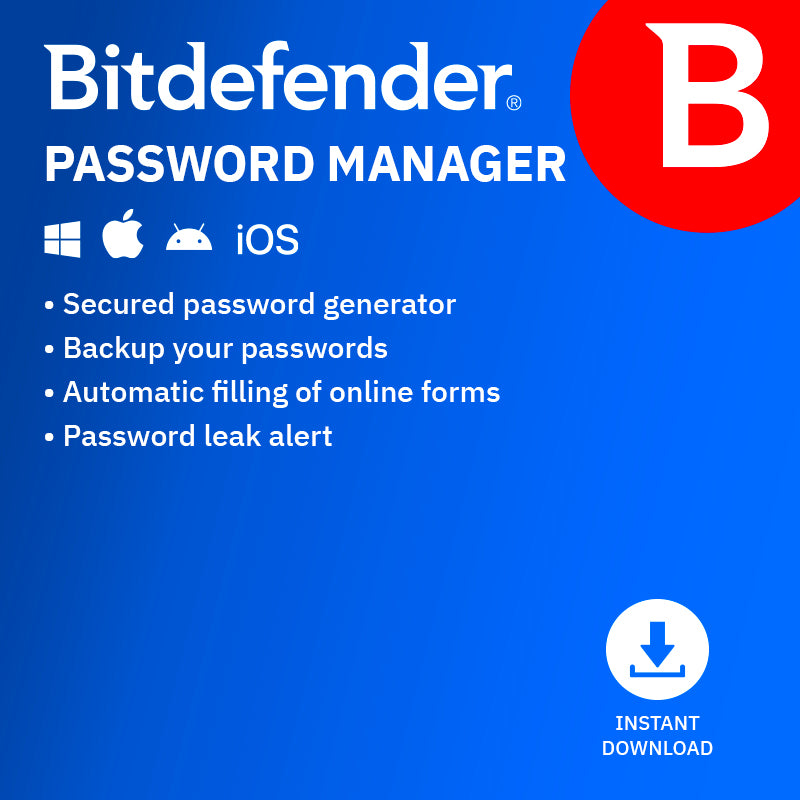 Bitdefender Password Manager (1 account, 1 year)