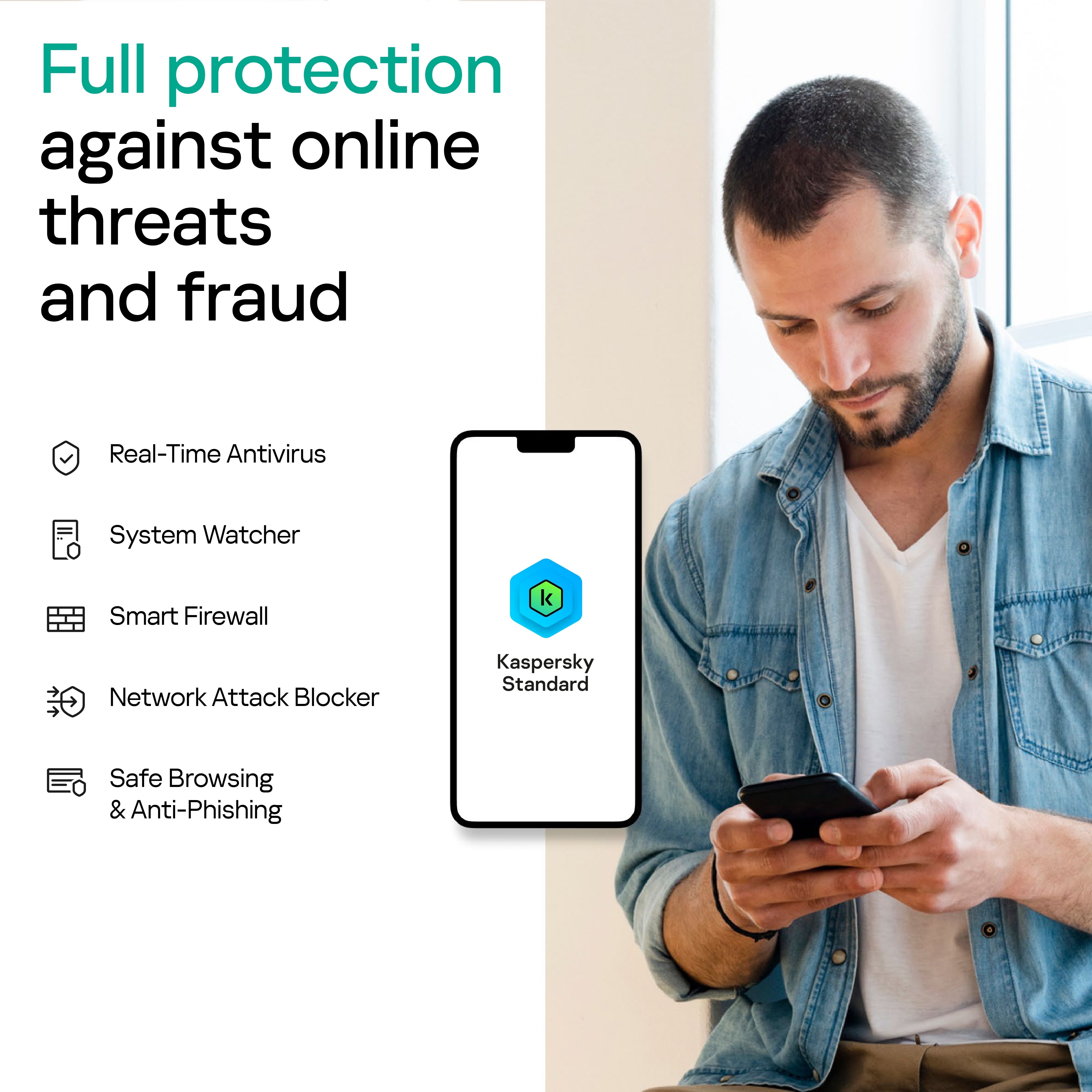 Kaspersky Standard Antivirus 2025 - (ESD) Electronic Licence