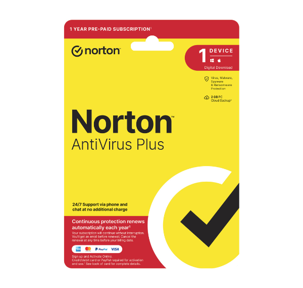 Norton 360 AntiVirus Plus for PC or MAC